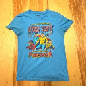 Star Trek Light Blue‎ T Shirts Me s Small